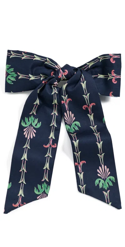 Hill House Home The Belle Bow Trailing Fern, Navy Multi