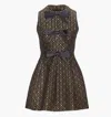 Hill House Home The Blythe Dress Metallic Brocade In Black