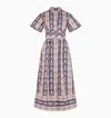 Hill House Home The Carolina Shirt Dress In Navy Emma Stripe