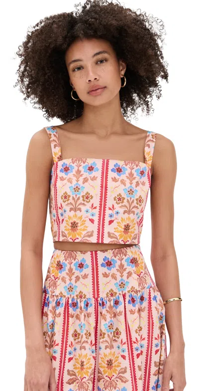 Hill House Home The Clara Crop Top In Pink