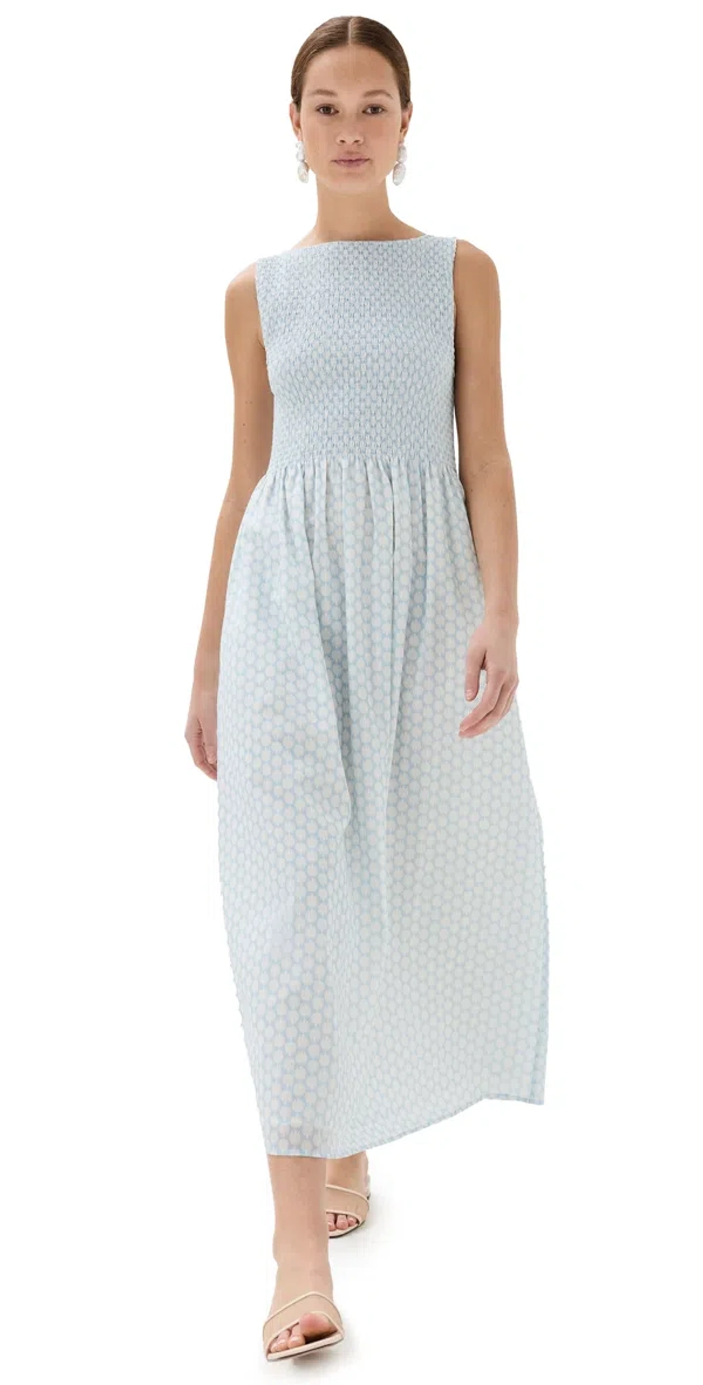 Hill House Home The Cosima Nap Dress Baroque Shells In Blue