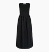 Hill House Home The Cosima Nap Dress In Black Tonal Seersucker