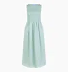 Hill House Home The Cosima Nap Dress In Sage Green Tonal Seersucker