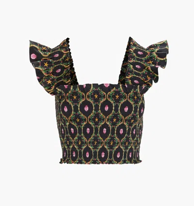 Hill House Home The Cropped Paz Top In Black