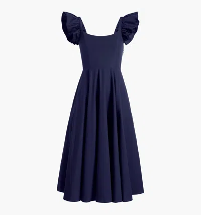 Hill House Home The Daphne Dress In Navy Cotton