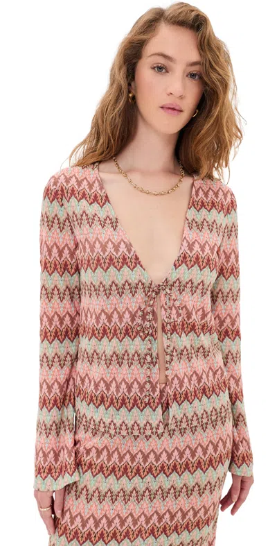Hill House Home The Delia Top Pink Multi