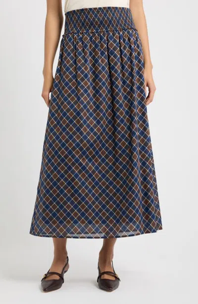 Hill House Home The Delphine Nap Cotton Midi Skirt In Multi