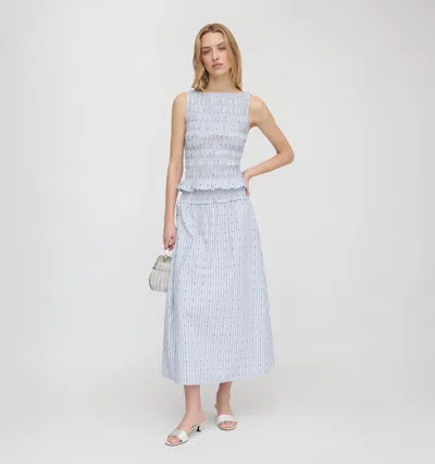 Hill House Home The Delphine Nap Skirt In Blue