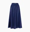 Hill House Home The Delphine Nap Skirt In Navy Cotton