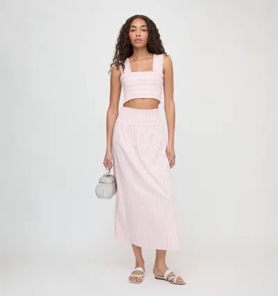 Hill House Home The Delphine Nap Skirt In Pink