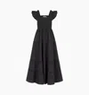 Hill House Home The Ellie Maxi Nap Dress In Black Tonal Seersucker
