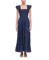 Hill House Home The Ellie Maxi Nap Dress In Blue