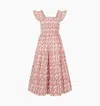 Hill House Home The Ellie Nap Dress In Birch Vine Stripe