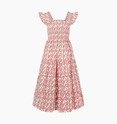 Hill House Home The Ellie Nap Dress In Birch Vine Stripe