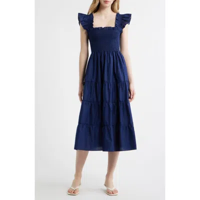 Hill House Home The Maternity Ellie Nap Dress Navy Cotton