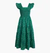 Hill House Home The Ellie Nap Dress In Emerald Trellis