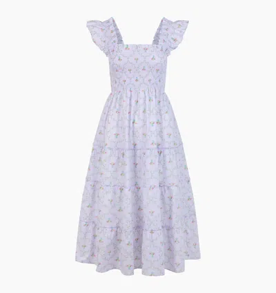Hill House Home The Ellie Nap Dress In Lilac Trellis