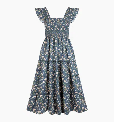 Hill House Home The Ellie Nap Dress In Navy Bluebonnet