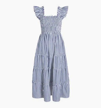 Hill House Home The Ellie Nap Dress In Navy Stripe