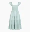 Hill House Home The Ellie Nap Dress In Sage Green Tonal Seersucker