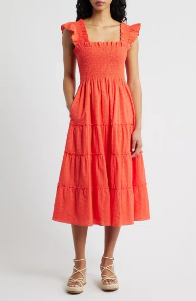 Hill House Home The Ellie Nap Midi Dress In Orange