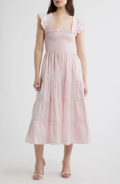 Hill House Home The Ellie Nap Midi Dress In Pink