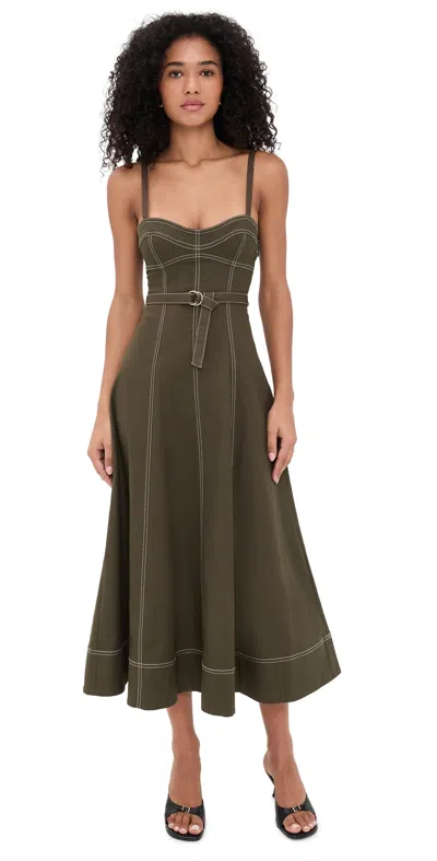 Hill House Home The Fiona Dress Slate Black In Brown