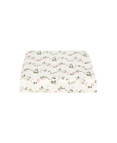 Hill House Home Pond Floral Fitted Sheet In Pink Floral