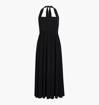 Hill House Home The Fleur Midi Dress In Black Jersey