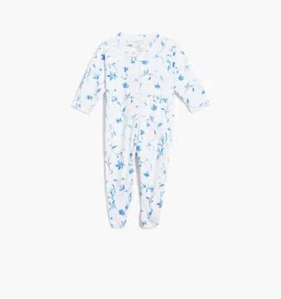Hill House Home The Footie Pajama In Blue