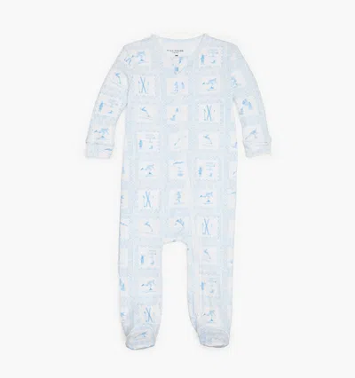 Hill House Home The Footie Pajama In Blue