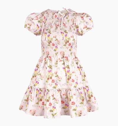 Hill House Home The Gia Mini Nap Dress In Pink Bluebonnet