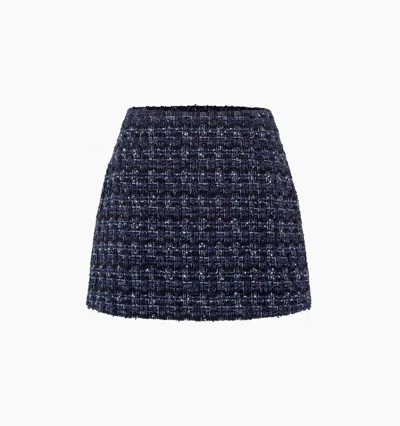 Hill House Home The Hallie Skirt In Navy Tweed