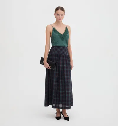 Hill House Home The Kate Midi Skirt In Green