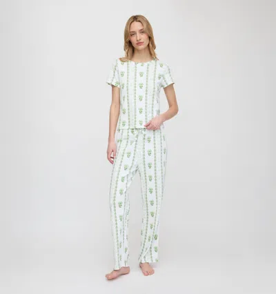 Hill House Home The Kelly Pajama Set In White