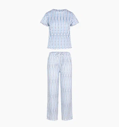 Hill House Home The Kelly Pajama Set In Snowflake