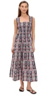 Hill House Home The Kimmy Nap Dress In Emma Stripe/navy Multi
