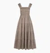 Hill House Home The Kimmy Nap Dress In Chocolate Circular Lattice
