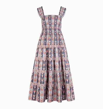 Hill House Home The Kimmy Nap Dress In Navy Emma Stripe
