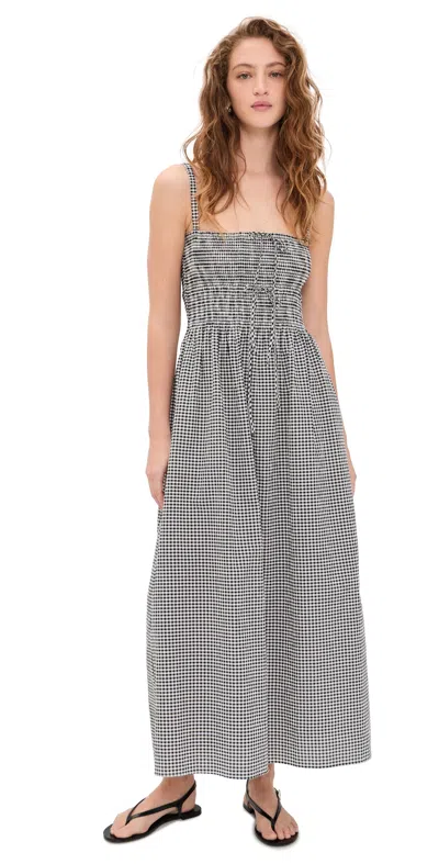 Hill House Home The Larissa Gingham Maxi Nap Dress In Blue