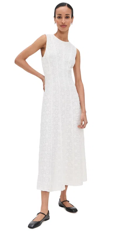 Hill House Home Leanne Paneled Lace Maxi Dress In Neutral