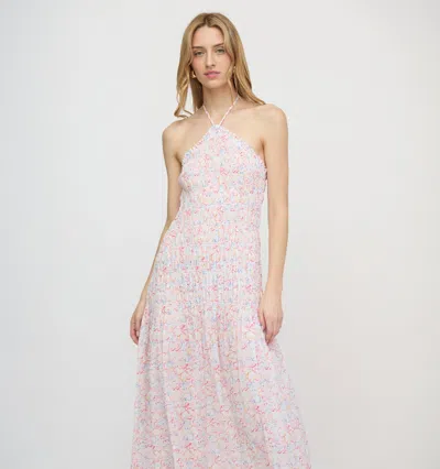 Hill House Home The Lenora Beach Midi Dress Camo Fish In Pink