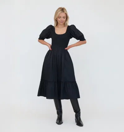 Hill House Home The Louisa Nap Dress In Black