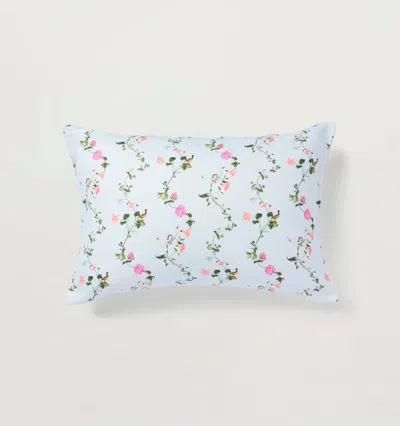 Hill House Home The Lumbar Decorative Pillow In Blue Pond Floral