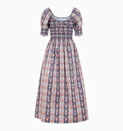 Hill House Home The Madeline Nap Dress In Navy Emma Stripe