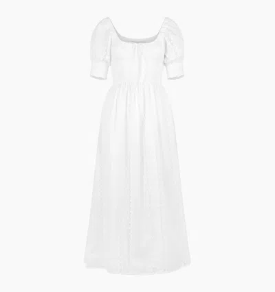 Hill House Home The Madeline Nap Dress In White Broderie Voile