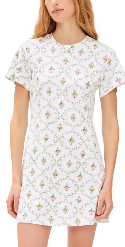 Hill House Home The Maggie Nightgown Pastel Trellis In White