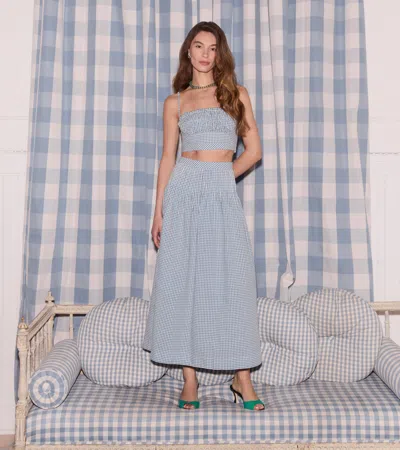 Hill House Home The Maisie Crop Top In Blue