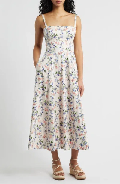 Hill House Home The Margot Midi Dress In Multi