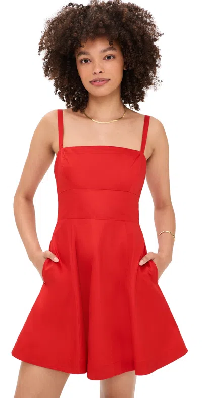Hill House Home The Margot Mini Dress In Red